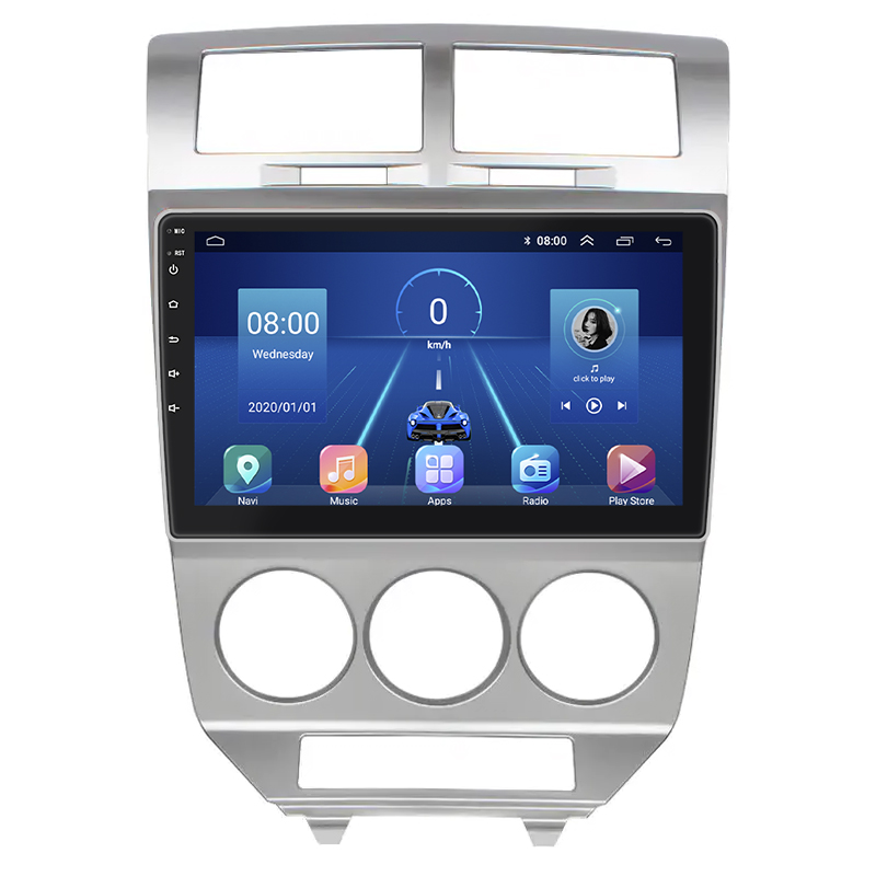 Штатная магнитола Lesko для Dodge Caliber I 2006-2009 экран 10" 2/32Gb 4G Wi-Fi GPS Top