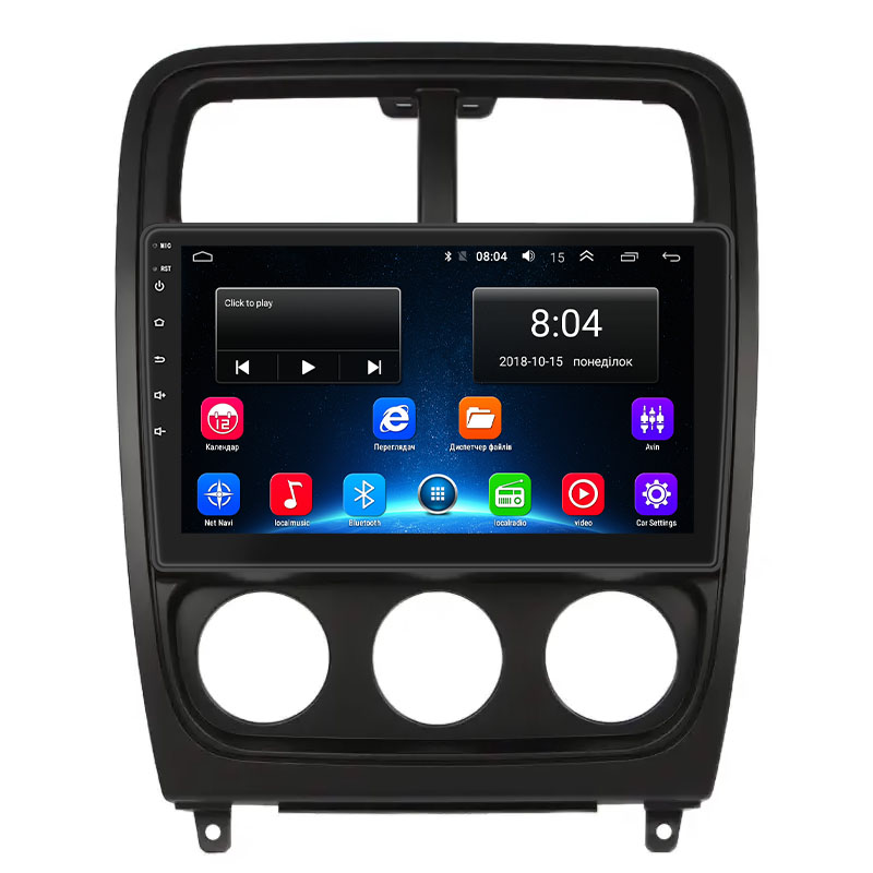 Штатная магнитола Lesko для Dodge Caliber I Рестайлинг 2009-2013 экран 9" 2/32Gb Wi-Fi GPS Base