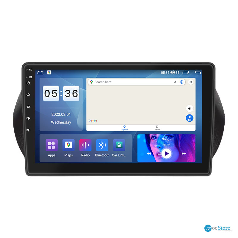 Штатная магнитола Lesko для Dodge Caliber I Рестайлинг 2009-2013 экран 9" 4/64Gb CarPlay 4G Wi-Fi GPS Prime