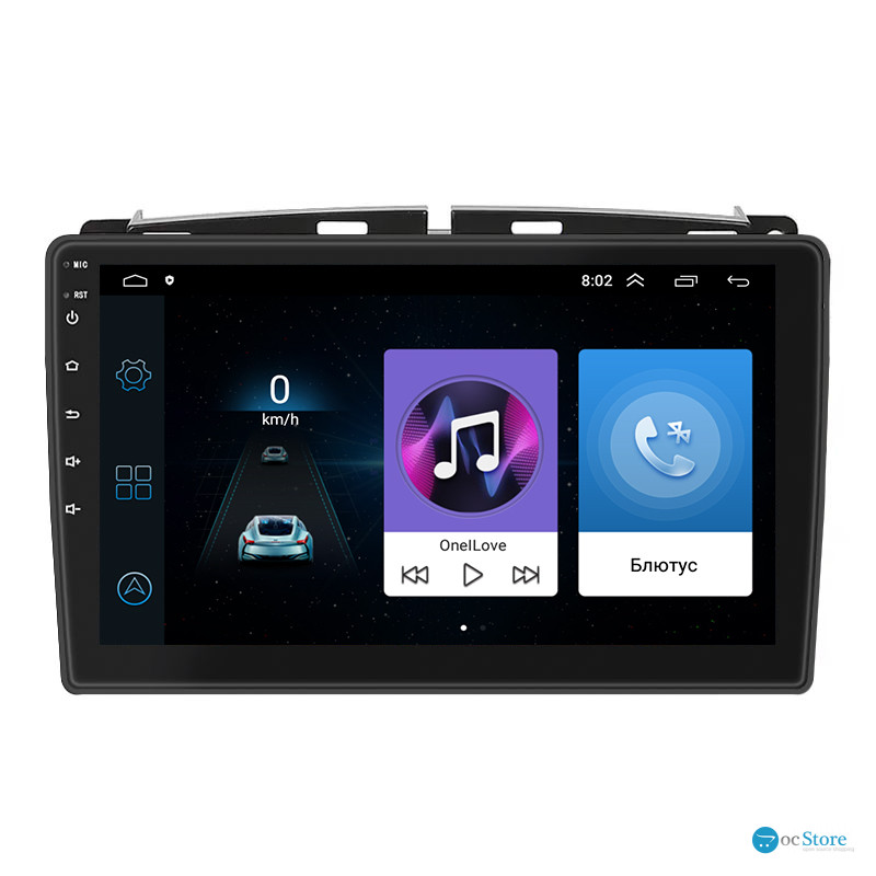 Штатная магнитола Lesko для Fiat 500 II Рестайлинг 2015-н.в. экран 9" 1/16Gb Wi-Fi GPS Base
