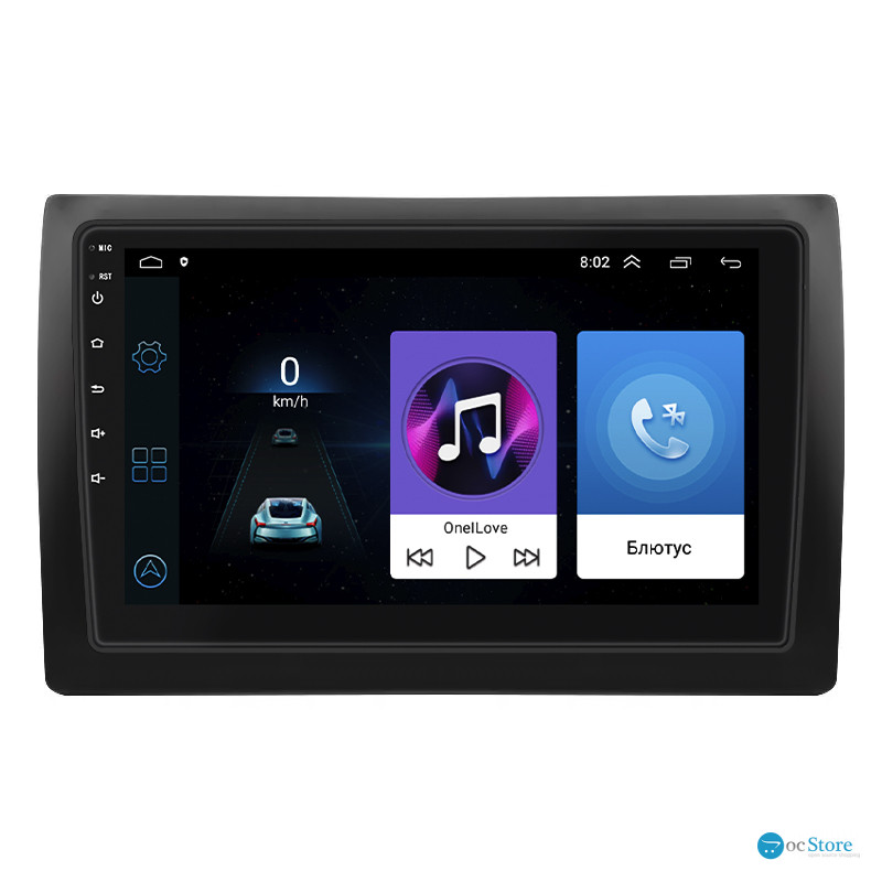 Штатная магнитола Lesko для Fiat Stilo  2001-2007 экран 9" 1/16Gb Wi-Fi GPS Base