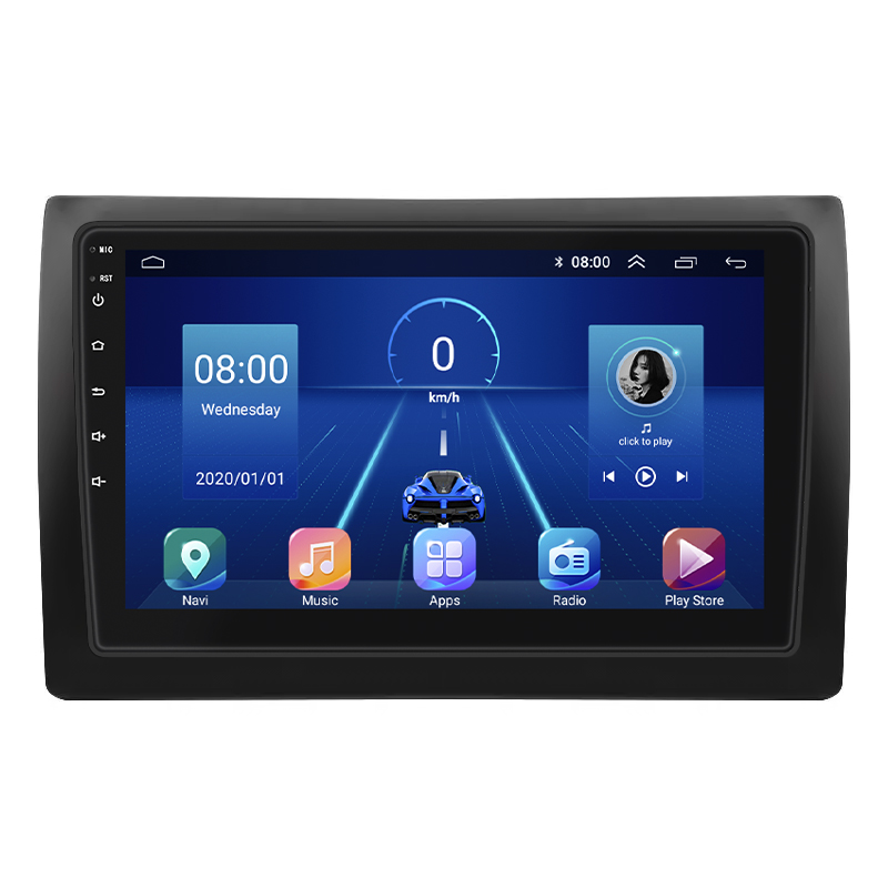 Штатная магнитола Lesko для Fiat Stilo  2001-2007 экран 9" 4/64Gb 4G Wi-Fi GPS Top