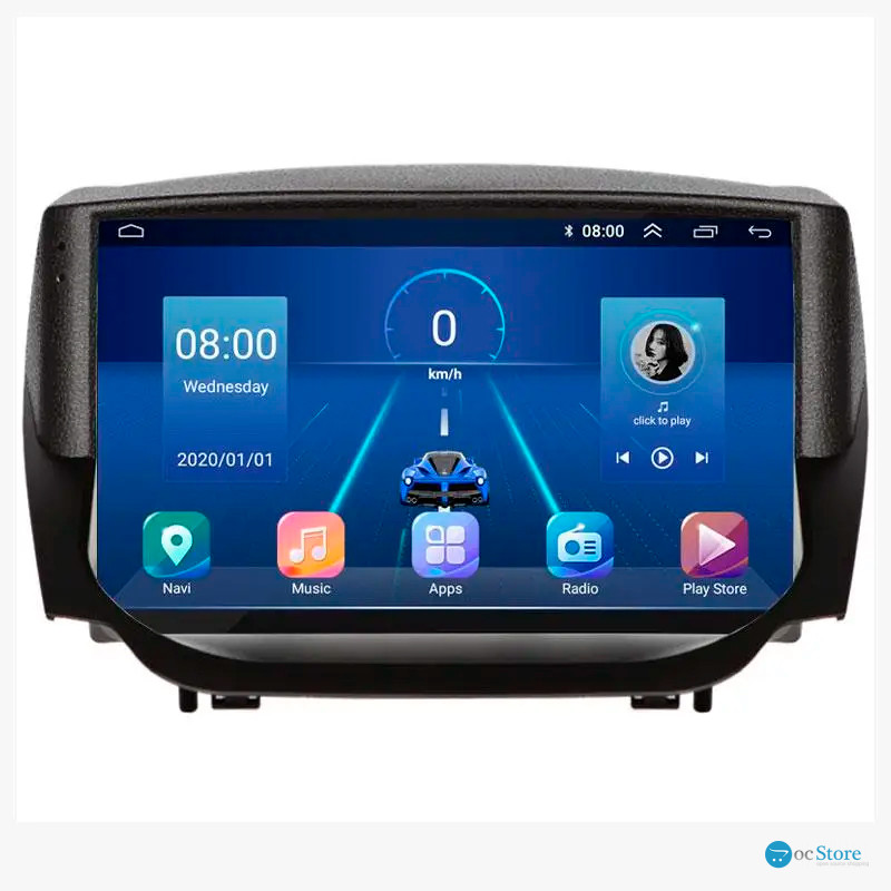 Штатная магнитола Lesko для Ford EcoSport I 2014-2018 экран 9" 6/128Gb 4G Wi-Fi GPS Top