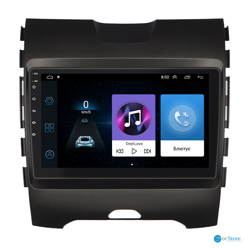 Штатная магнитола Lesko для Ford Edge II 2015-2018 экран 9" 1/16Gb Wi-Fi GPS Base