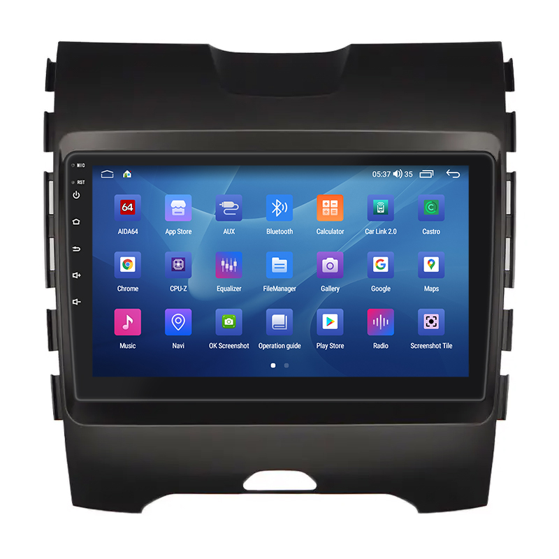 Штатная магнитола Lesko для Ford Edge II 2015-2018 экран 9" 2/32Gb CarPlay 4G Wi-Fi GPS Prime