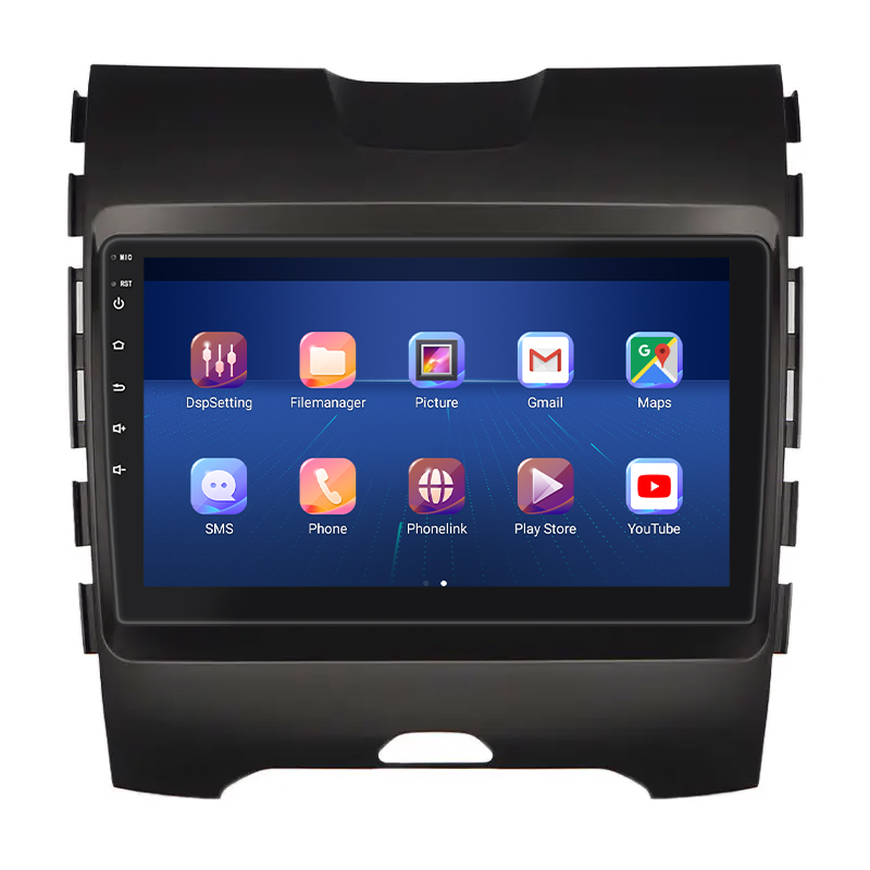 Штатная магнитола Lesko для Ford Edge II Рестайлинг 2018-н.в. экран 9" 2/32Gb 4G Wi-Fi GPS Top