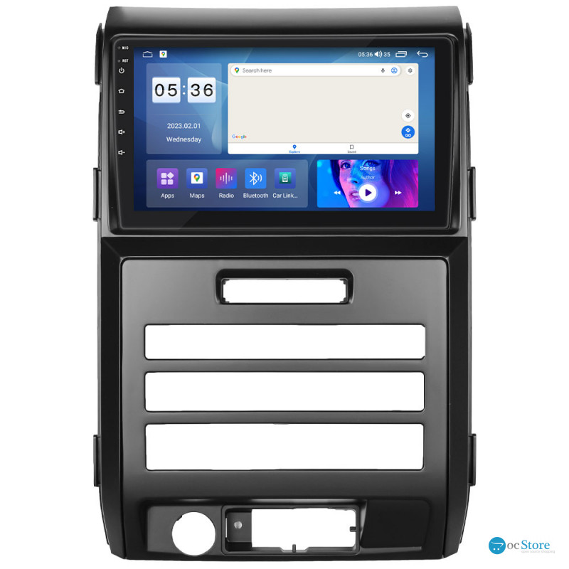 Штатная магнитола Lesko для Ford F-150 XII 2008-2014 экран 9" 4/64Gb CarPlay 4G Wi-Fi GPS Prime