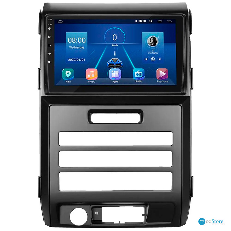 Штатная магнитола Lesko для Ford F-150 XII 2008-2014 экран 9" 6/128Gb 4G Wi-Fi GPS Top