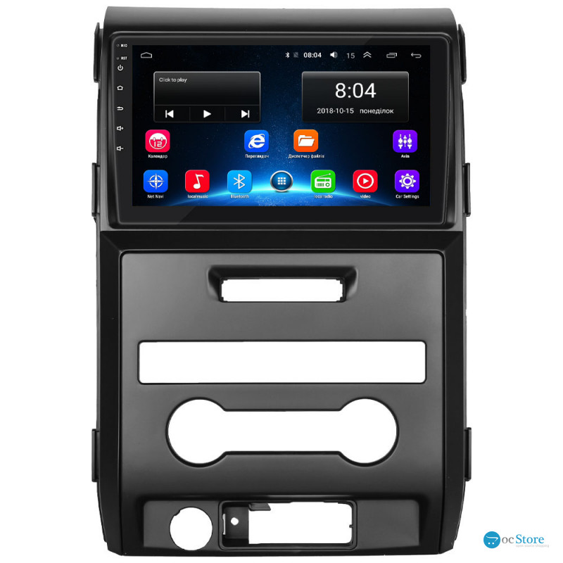 Штатная магнитола Lesko для Ford F-150 XII Auto AC 2008-2014 экран 9" 2/32Gb Wi-Fi GPS Base