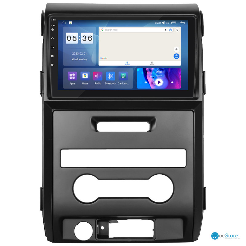 Штатная магнитола Lesko для Ford F-150 XII Auto AC 2008-2014 экран 9" 2/32Gb CarPlay 4G Wi-Fi GPS Prime