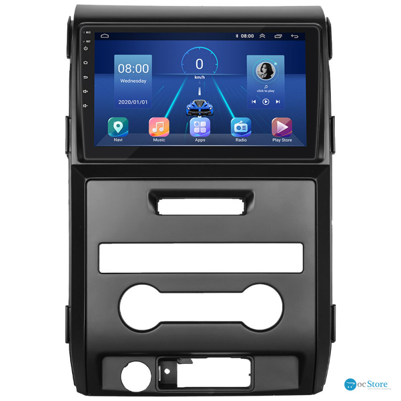 Штатная магнитола Lesko для Ford F-150 XII Auto AC 2008-2014 экран 9" 2/32Gb 4G Wi-Fi GPS Top