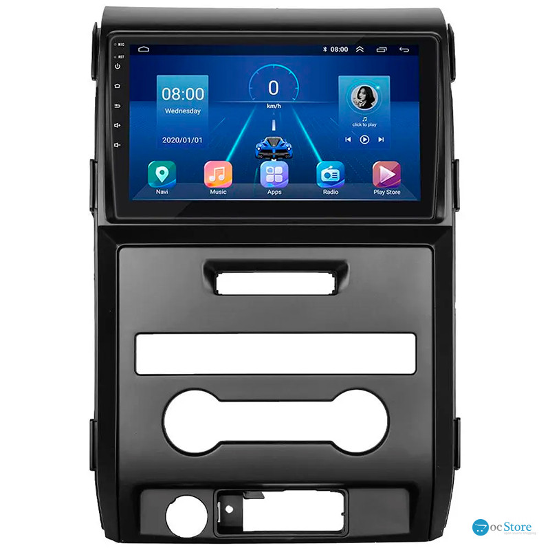 Штатная магнитола Lesko для Ford F-150 XII Auto AC 2008-2014 экран 9" 6/128Gb 4G Wi-Fi GPS Top