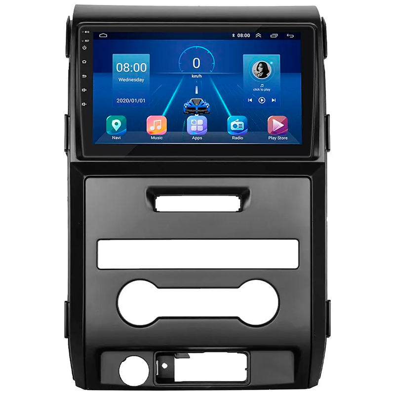 Штатная магнитола Lesko для Ford F-150 XII Auto AC 2008-2014 экран 9" 6/128Gb 4G Wi-Fi GPS Top