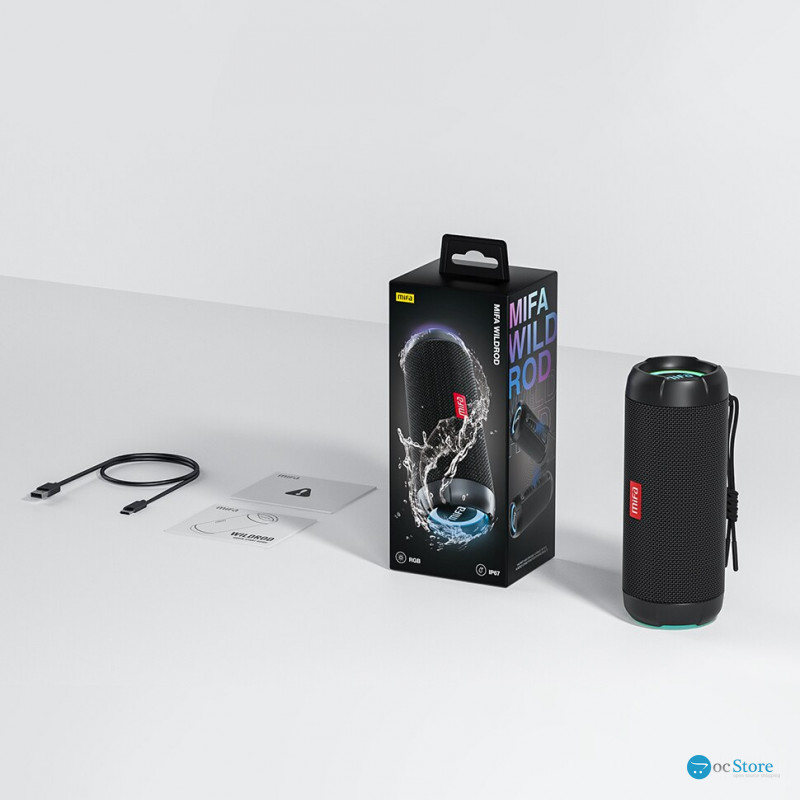 Колонка Mifa WildRod black 30 Вт IP67 Bluetooth 5.3