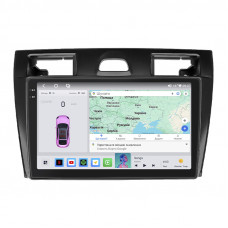 Штатная магнитола Lesko для Ford Fiesta Mk5 2002-2008 экран 9" 4/64 QLED CarPlay 4G Wi-Fi GPS 360 Prime