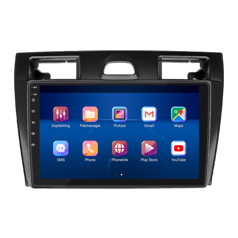 Штатная магнитола Lesko для Ford Fiesta Mk5 2002-2008 экран 9" 4/64Gb 4G Wi-Fi GPS Top