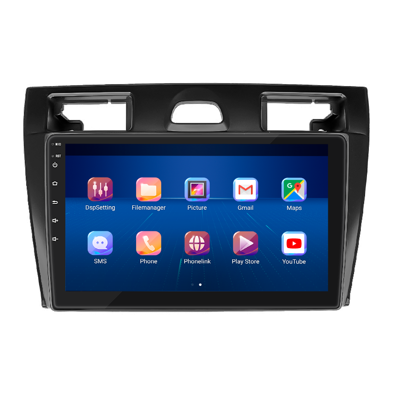 Штатная магнитола Lesko для Ford Fiesta Mk5 2002-2008 экран 9" 6/128Gb 4G Wi-Fi GPS Top