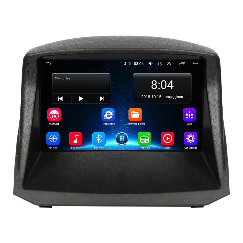 Штатная магнитола Lesko для Ford Fiesta Mk6 2008-2013 экран 9" 2/32Gb Wi-Fi GPS Base