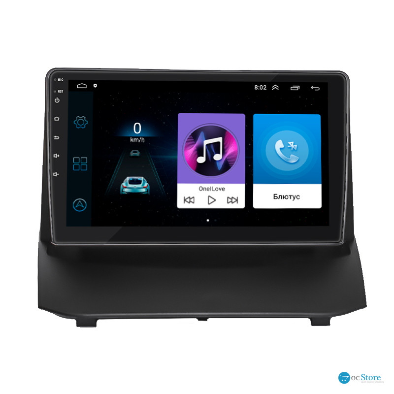 Штатная магнитола Lesko для Ford Fiesta Mk6 Рестайлинг 2012-2019 экран 9" 1/16Gb Wi-Fi GPS Base