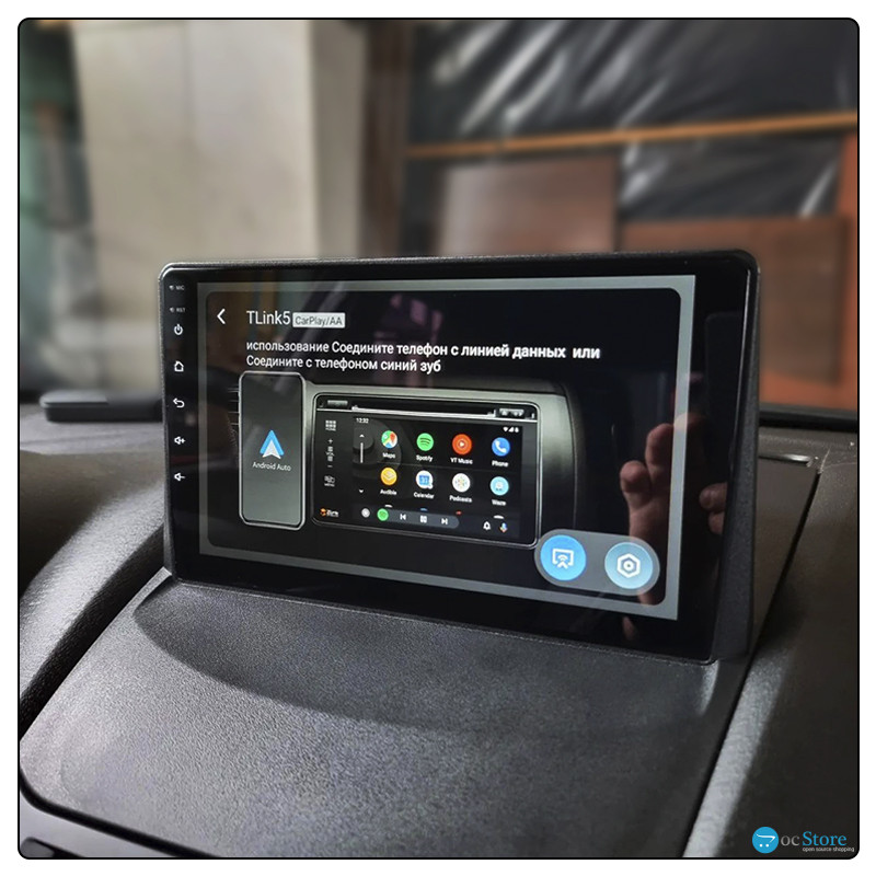 Штатная магнитола Lesko для Ford Fiesta Mk6 Рестайлинг 2012-2019 экран 9" 2/32Gb Wi-Fi GPS Base