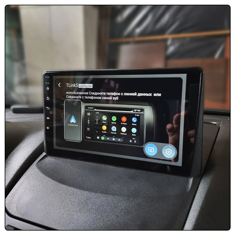 Штатная магнитола Lesko для Ford Fiesta Mk6 Рестайлинг 2012-2019 экран 9" 2/32Gb Wi-Fi GPS Base