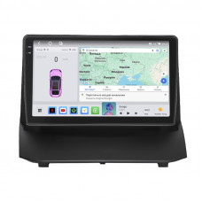 Штатная магнитола Lesko для Ford Fiesta Mk6 Рестайлинг 2012-2019 экран 9" 4/64 QLED CarPlay 4G Wi-Fi GPS 360 Prime