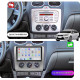 Штатная магнитола Lesko для Ford Focus II (North America) 2007-2010 экран 9" 4/64 QLED CarPlay 4G Wi-Fi GPS 360 Prime