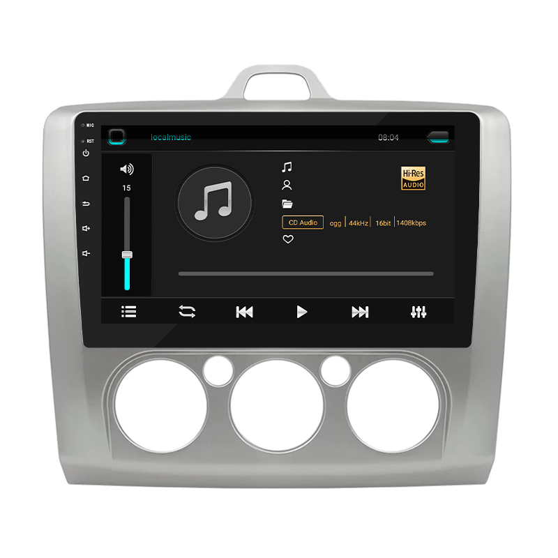 Штатная магнитола Lesko для Ford Focus II (North America) 2007-2010 экран 9" 2/32Gb 4G Wi-Fi GPS Top