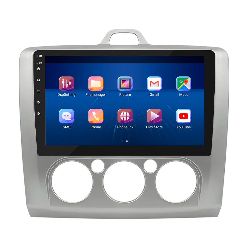 Штатная магнитола Lesko для Ford Focus II (North America) 2007-2010 экран 9" 6/128Gb 4G Wi-Fi GPS Top