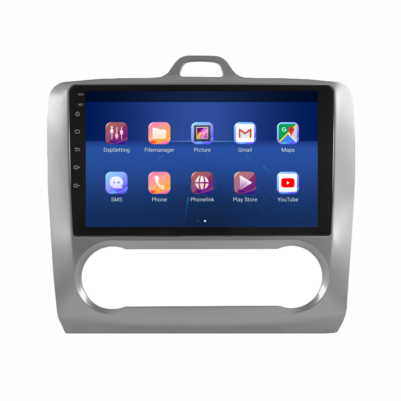 Штатная магнитола Lesko для Ford Focus II 2004-2008 экран 9" 4/64Gb 4G Wi-Fi GPS Top