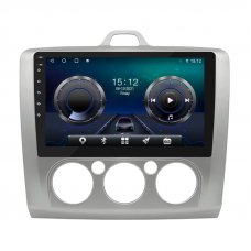 Штатная магнитола Lesko для Ford Focus II Рестайлинг 2007-2011 экран 9" 4/64Gb 4G Wi-Fi GPS Top