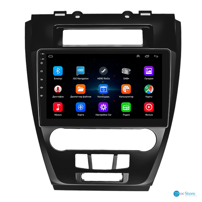 Штатная магнитола Lesko для Ford Fusion (North America) I 2005-2012 экран 10" 1/16Gb Wi-Fi GPS Base
