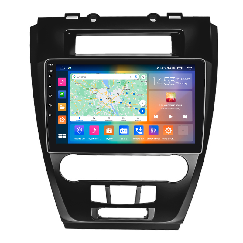 Штатная магнитола Lesko для Ford Fusion (North America) I 2005-2012 экран 10" 2/32Gb CarPlay 4G Wi-Fi GPS Prime