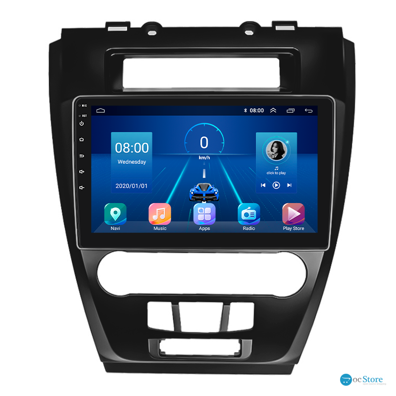 Штатная магнитола Lesko для Ford Fusion (North America) I 2005-2012 экран 10" 4/64Gb 4G Wi-Fi GPS Top
