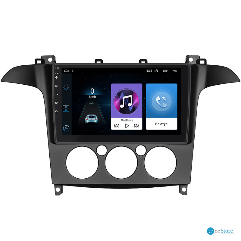 Штатная магнитола Lesko для Ford Galaxy II 2006-2010 экран 9" 1/16Gb Wi-Fi GPS Base
