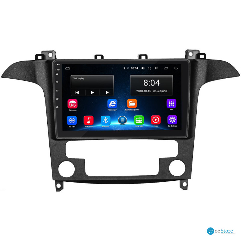 Штатная магнитола Lesko для Ford Galaxy II Рестайлинг 2010-2015 экран 9" 2/32Gb Wi-Fi GPS Base