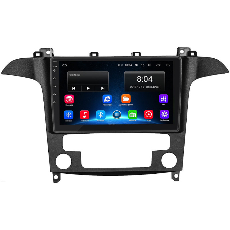 Штатная магнитола Lesko для Ford Galaxy II Рестайлинг 2010-2015 экран 9" 2/32Gb Wi-Fi GPS Base