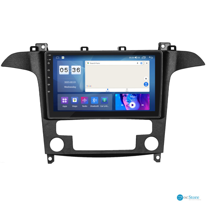 Штатная магнитола Lesko для Ford Galaxy II Рестайлинг 2010-2015 экран 9" 2/32Gb CarPlay 4G Wi-Fi GPS Prime
