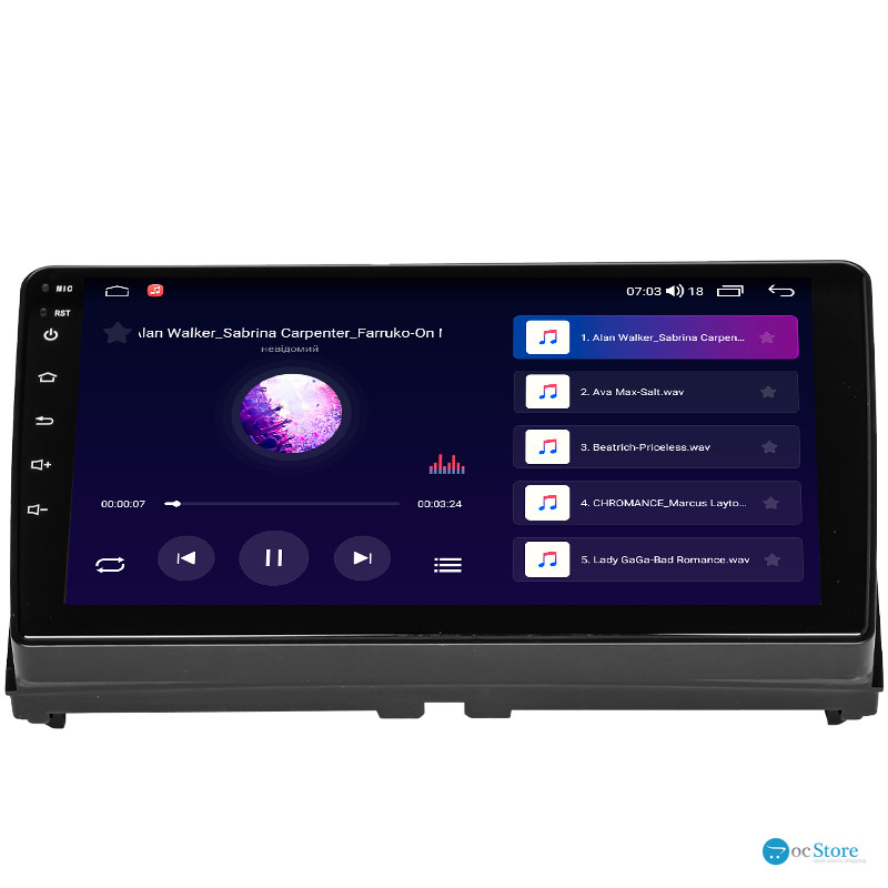 Штатная магнитола Lesko для Ford Kuga I 2008-2013 экран 9" 4/64Gb CarPlay 4G Wi-Fi GPS Prime