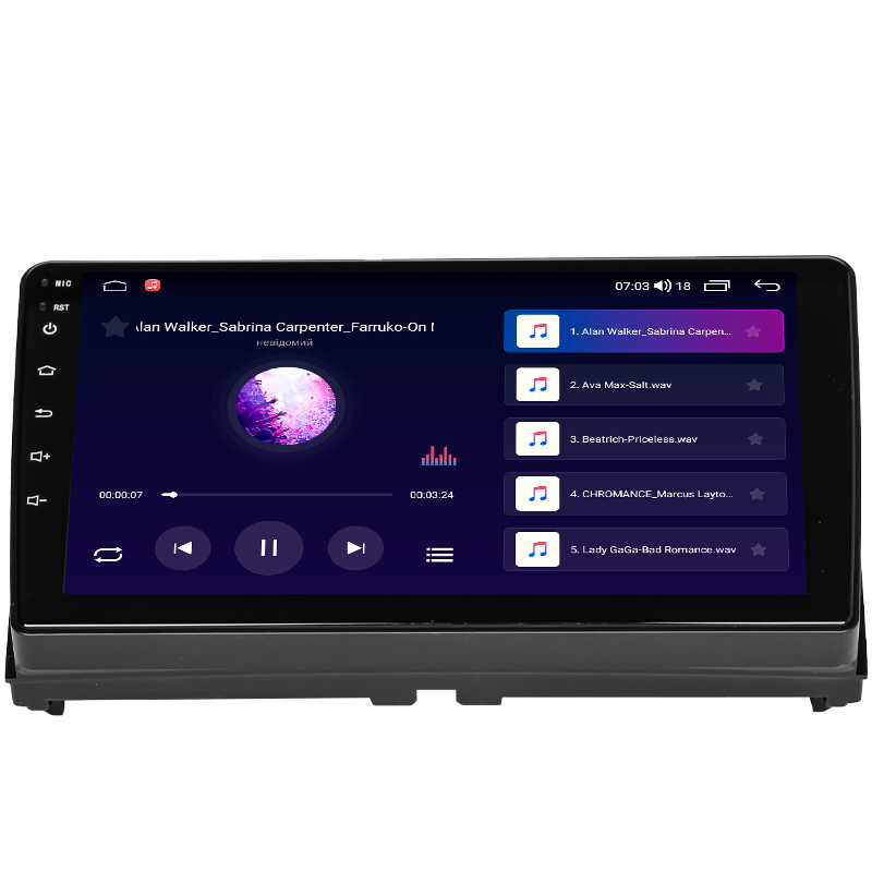 Штатная магнитола Lesko для Ford Kuga I 2008-2013 экран 9" 4/64Gb CarPlay 4G Wi-Fi GPS Prime