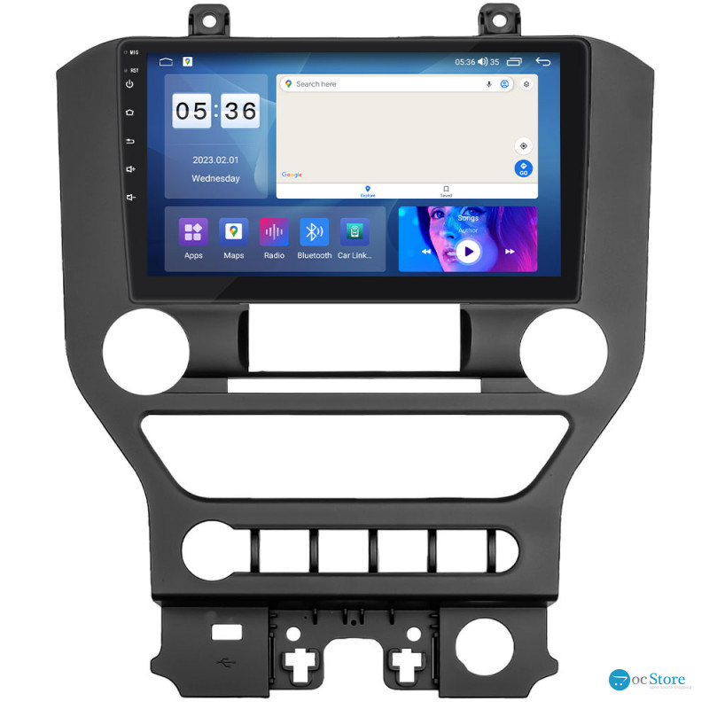 Штатная магнитола Lesko для Ford Mustang VI 2014-2017 экран 9" 2/32Gb CarPlay 4G Wi-Fi GPS Prime
