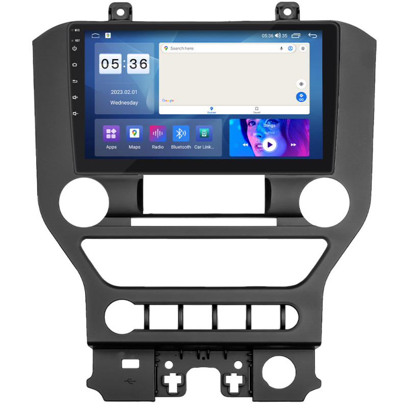 Штатная магнитола Lesko для Ford Mustang VI 2014-2017 экран 9" 2/32Gb CarPlay 4G Wi-Fi GPS Prime