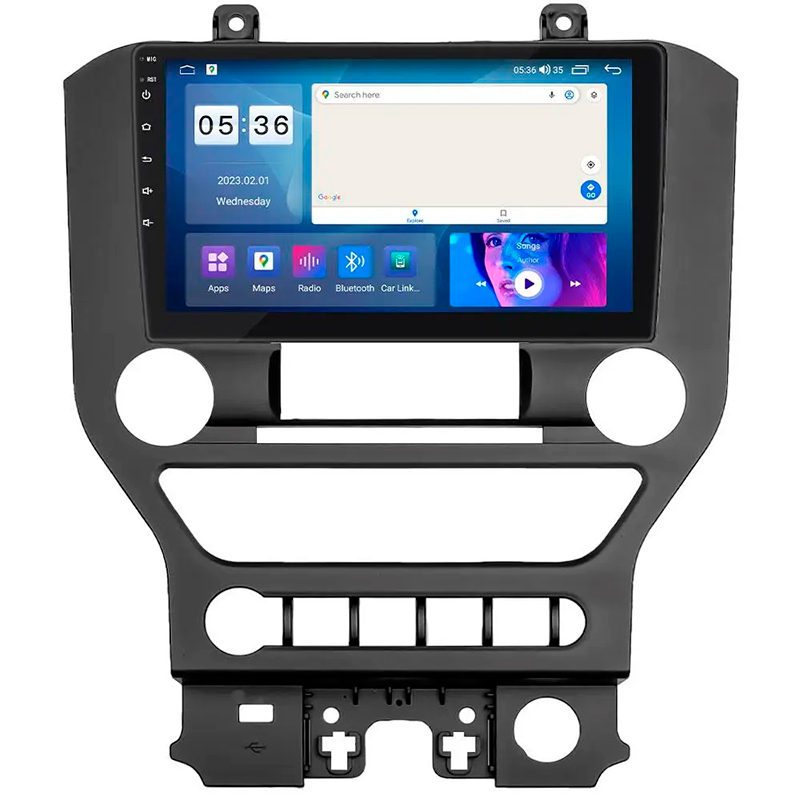 Штатная магнитола Lesko для Ford Mustang VI Рестайлинг 2017-н.в. экран 9" 2/32Gb CarPlay 4G Wi-Fi GPS Prime