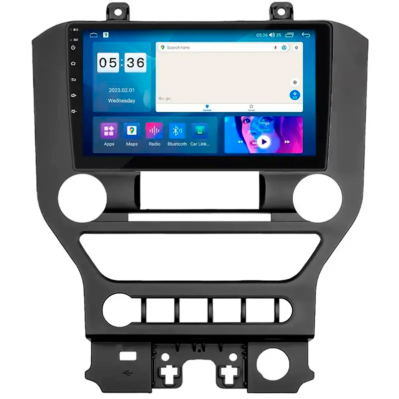 Штатная магнитола Lesko для Ford Mustang VI Рестайлинг 2017-н.в. экран 9" 4/64Gb CarPlay 4G Wi-Fi GPS Prime