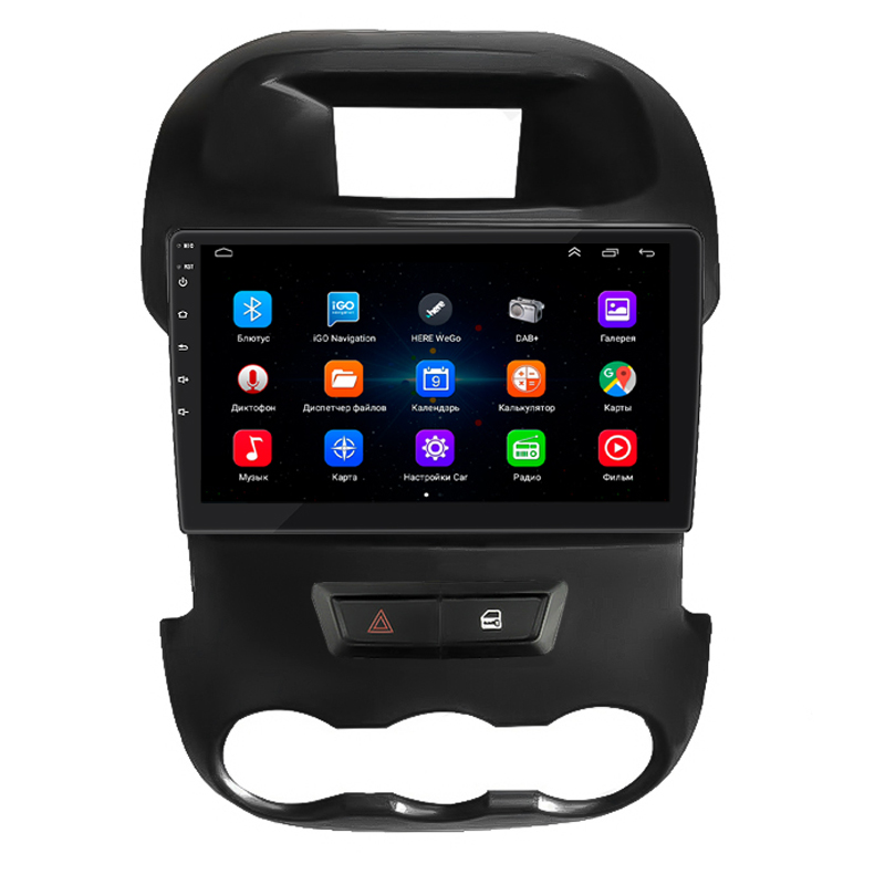 Штатная магнитола Lesko для Ford Ranger III 2011-2015 экран 9" 2/32Gb Wi-Fi GPS Base