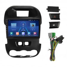 Штатная магнитола Lesko для Ford Ranger III 2011-2015 экран 9" 4/64Gb 4G Wi-Fi GPS Top