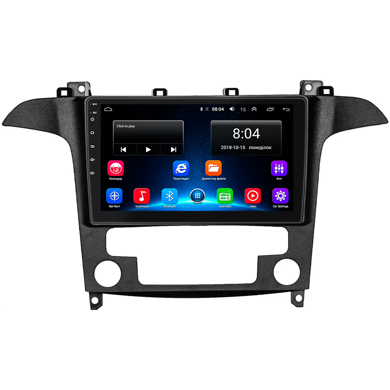 Штатная магнитола Lesko для Ford S-MAX I Рестайлинг 2010-2015 экран 9" 2/32Gb Wi-Fi GPS Base