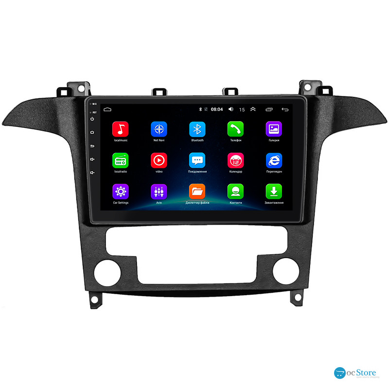 Штатная магнитола Lesko для Ford S-MAX I Рестайлинг 2010-2015 экран 9" 2/32Gb Wi-Fi GPS Base