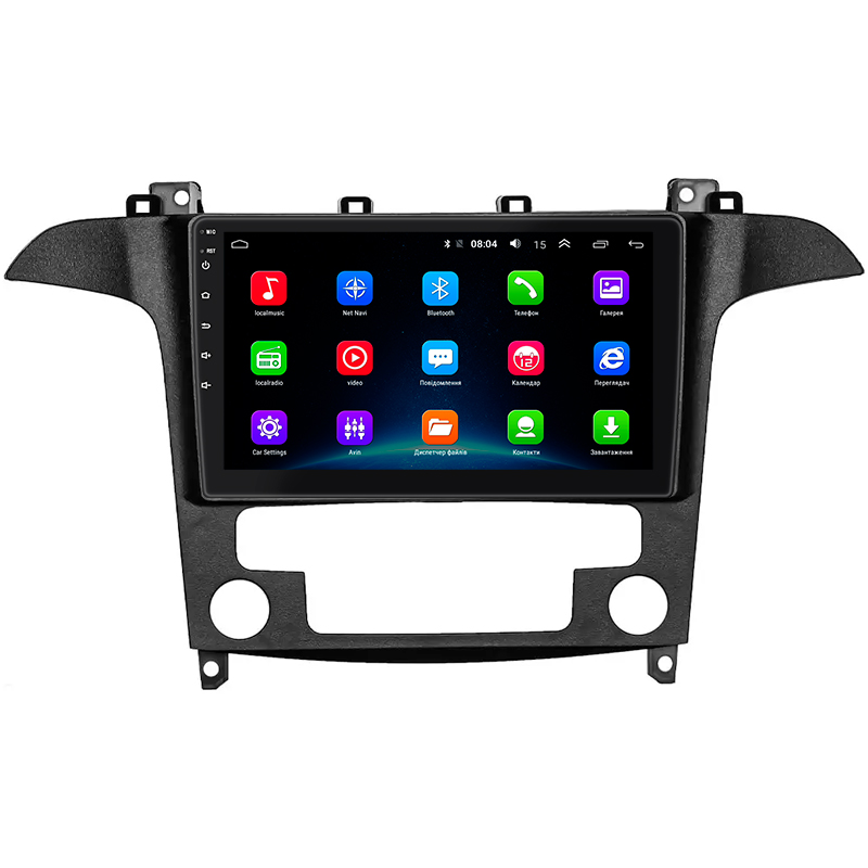 Штатная магнитола Lesko для Ford S-MAX I Рестайлинг 2010-2015 экран 9" 2/32Gb Wi-Fi GPS Base