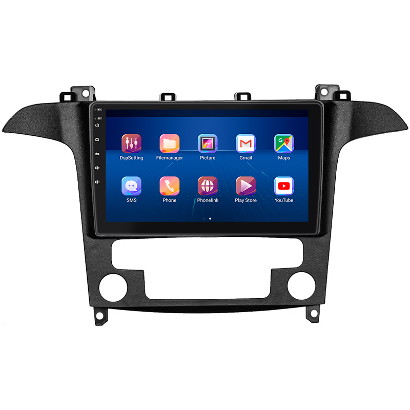 Штатная магнитола Lesko для Ford S-MAX I Рестайлинг 2010-2015 экран 9" 6/128Gb 4G Wi-Fi GPS Top